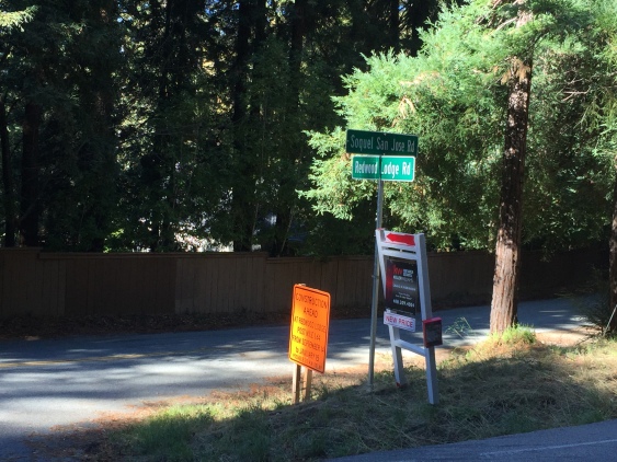 Redwood Lodge Road meets Soquel San Jose Road